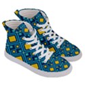 Geometric Abstract Diamond Men s Hi-Top Skate Sneakers View3