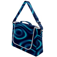 Blue Wavy Box Up Messenger Bag by Sabelacarlos