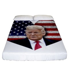 Trump President Sticker Design Fitted Sheet (king Size) by dflcprintsclothing