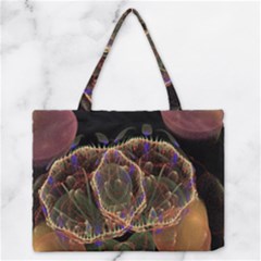 Fractal Geometry Zipper Medium Tote Bag by Sparkle