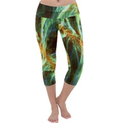 Abstract Illusion Capri Yoga Leggings by Sparkle