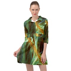 Abstract Illusion Mini Skater Shirt Dress by Sparkle