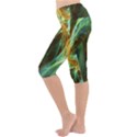 Abstract Illusion Lightweight Velour Cropped Yoga Leggings View2