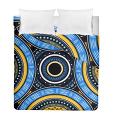 Tribal Zentangle Art Duvet Cover Double Side (full/ Double Size) by tmsartbazaar