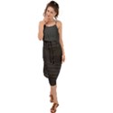 Black Crocodile Skin Waist Tie Cover Up Chiffon Dress View1