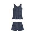 Black Alligator Skin Kids  Boyleg Swimsuit View2