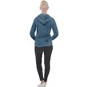 Turquoise Alligator Skin Women s Overhead Hoodie View2