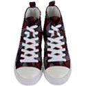 Abstract Zigzag Motif Women s Mid-Top Canvas Sneakers View1