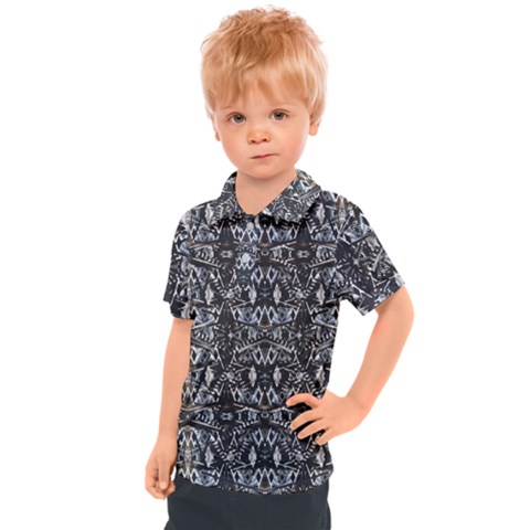 Modern Tribal Geometric Print Kids  Polo Tee by dflcprintsclothing