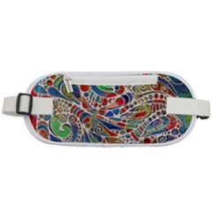 Pop Art - Spirals World 1 Rounded Waist Pouch by EDDArt