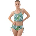 Green tropical leaves Mini Tank Bikini Set View1