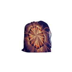 Sun Fractal Drawstring Pouch (xs) by Sparkle