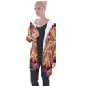 Sun Fractal Longline Hooded Cardigan View1