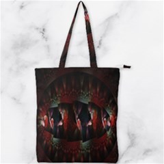 Twist Flower Double Zip Up Tote Bag by Sparkle