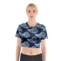 Queen Fish Doodle Art Cotton Crop Top View1