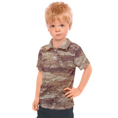 Grunge Surface Print Kids  Polo Tee by dflcprintsclothing