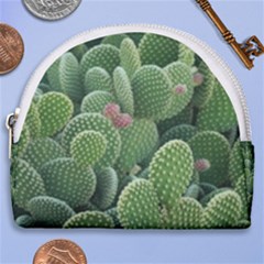 Green Cactus Horseshoe Style Canvas Pouch by Sparkle