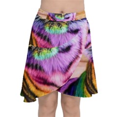 Rainbowtiger Chiffon Wrap Front Skirt by Sparkle