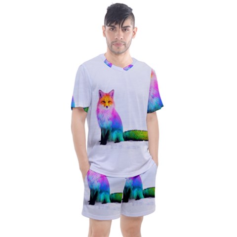 Rainbowfox Men s Mesh Tee And Shorts Set by Sparkle