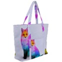 Rainbowfox Zip Up Canvas Bag View2