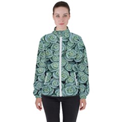 Realflowers Women s High Neck Windbreaker by Sparkle