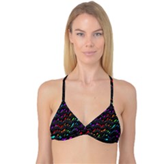 Rainbowwaves Reversible Tri Bikini Top by Sparkle