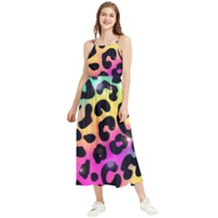 Animal Print Boho Sleeveless Summer Dress by Sparkle