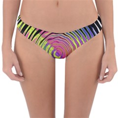 Rainbowwaves Reversible Hipster Bikini Bottoms by Sparkle