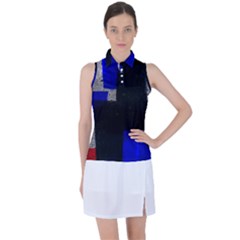 Abstract Tiles  Women s Sleeveless Polo Tee by essentialimage