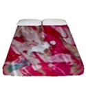 Magenta on pink Fitted Sheet (Queen Size) View1