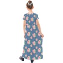 Pink vintage roses Kids  Short Sleeve Maxi Dress View2