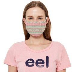 Bohemian Pastel Pink Green Stripes  Cloth Face Mask (adult)