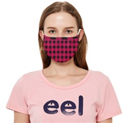 Dark Pink Buffalo Plaid Cloth Face Mask (adult)