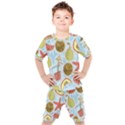 Tropical pattern Kids  Tee and Shorts Set View1