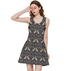 Moth Pattern Inside Out Racerback Dress by GretaBerlin