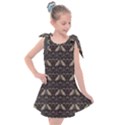 Moth pattern Kids  Tie Up Tunic Dress View1