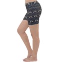 Moth pattern Lightweight Velour Yoga Shorts View2