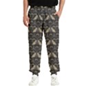 Moth pattern Men s Elastic Waist Pants View1