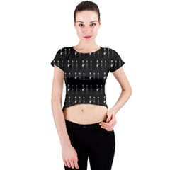 Halloween Crew Neck Crop Top by Sparkle