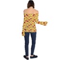 Apple Pie Pattern Off Shoulder Long Sleeve Top View2
