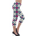 Geometric Lightweight Velour Capri Leggings  View4