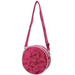 Beauty Pink Rose Detail Photo Crossbody Circle Bag by dflcprintsclothing