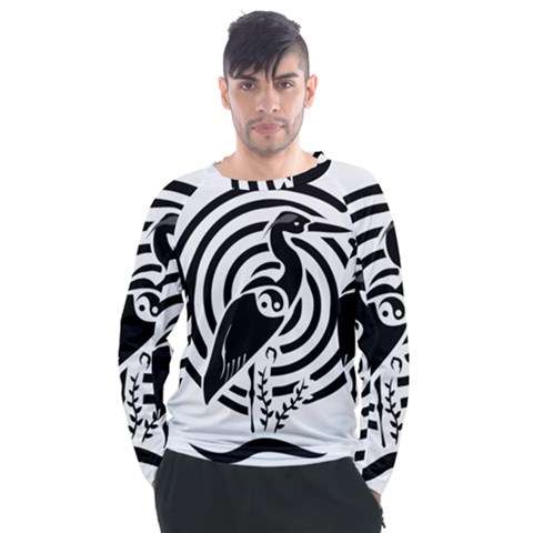 Notextcrane Men s Long Sleeve Raglan Tee by WayfarerApothecary