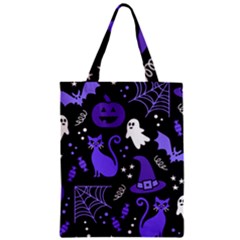 Halloween Party Seamless Repeat Pattern  Zipper Classic Tote Bag by KentuckyClothing