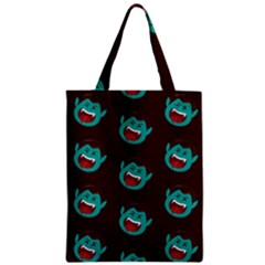 Frankenstein Halloween Seamless Repeat Pattern  Zipper Classic Tote Bag by KentuckyClothing