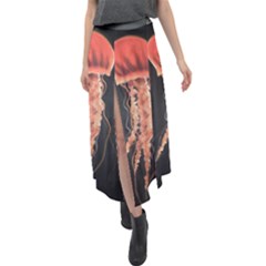 Photo Méduse Velour Split Maxi Skirt by kcreatif