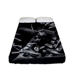 Motorcycle Riders At Highway Fitted Sheet (full/ Double Size) by dflcprintsclothing