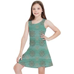 Beautiful Flowers Of Wood In The Starry Night Kids  Lightweight Sleeveless Dress by pepitasart