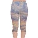 Cloudscape Photo Print Velvet Capri Leggings  View2