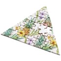 Tropical pineapples Wooden Puzzle Triangle View2